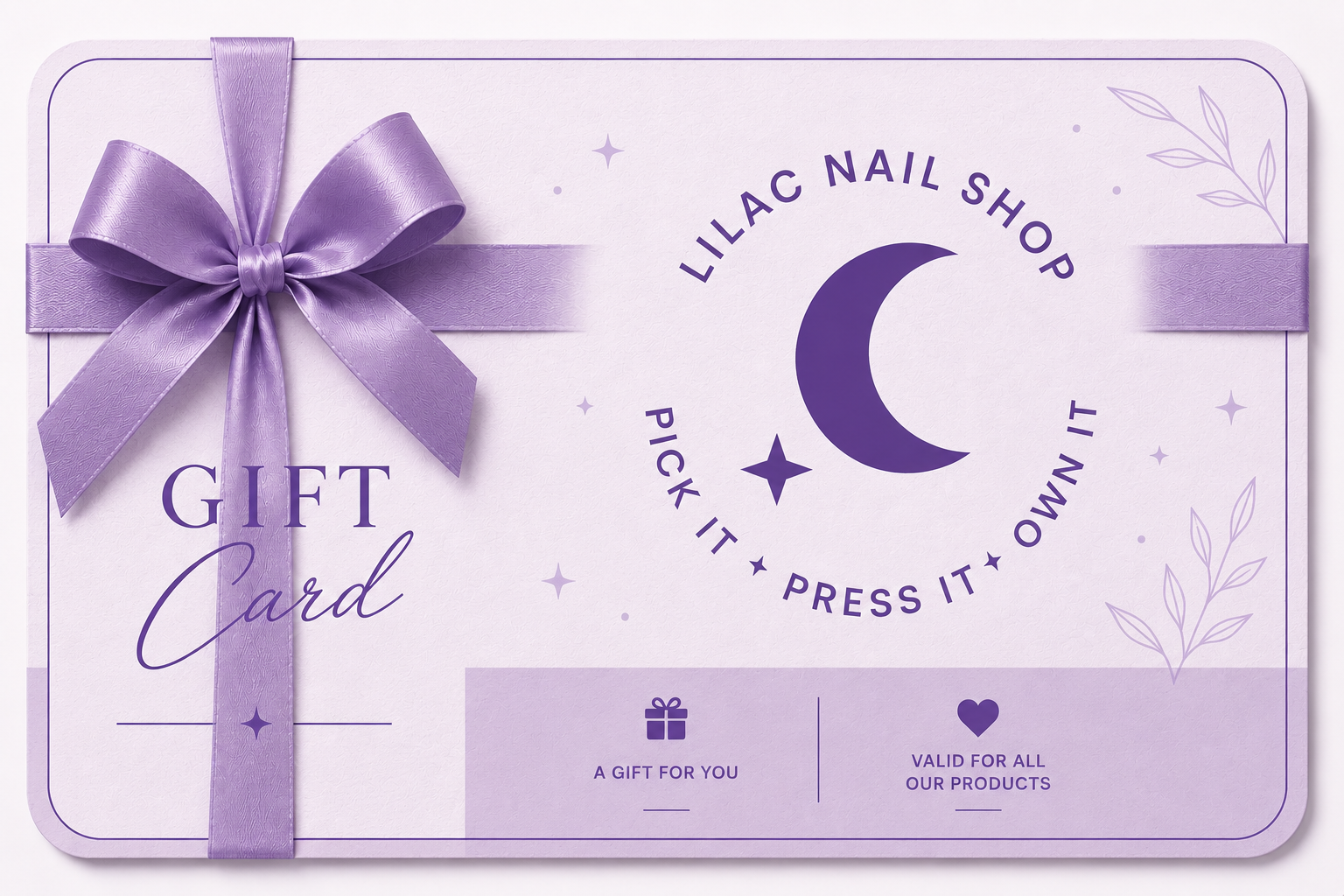 Lilac Nail Shop Gift Card