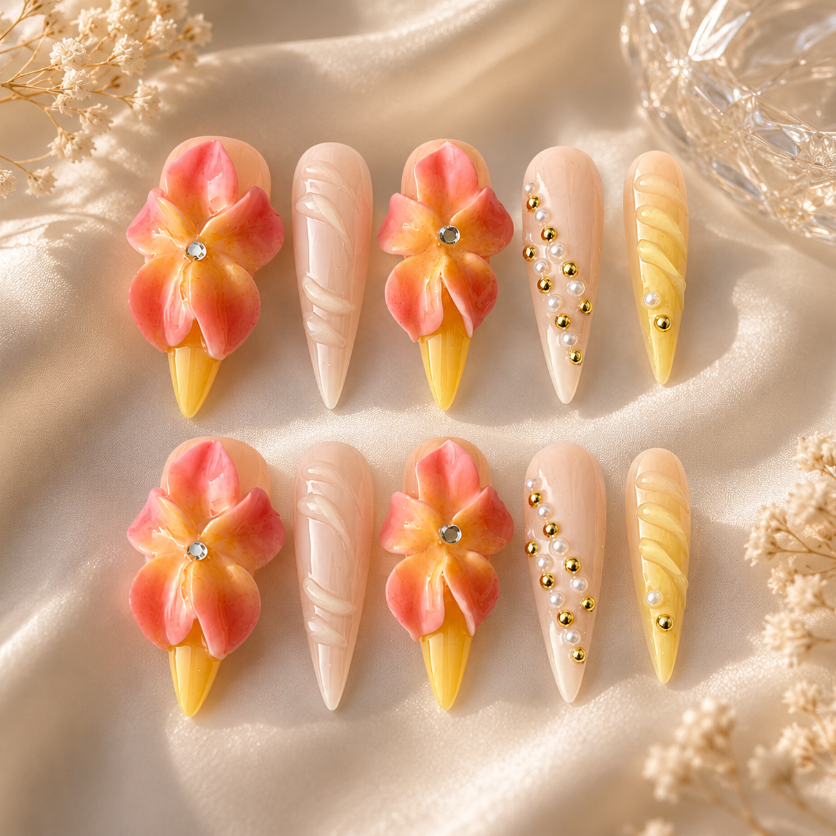 PEACHY SUNSET SWIRL