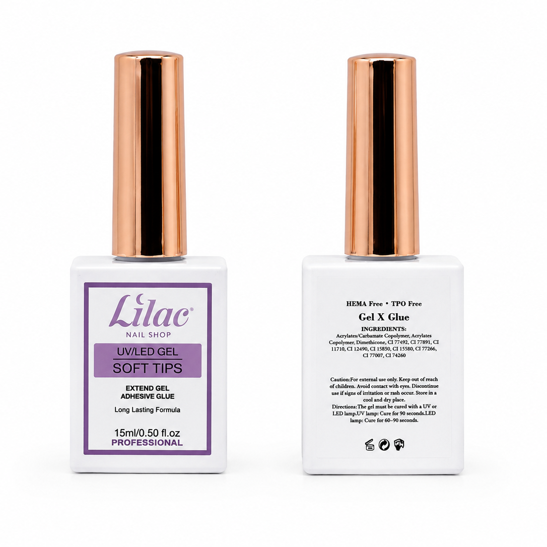 LILAC UV/LED GEL SOFT TIPS GEL GLUE