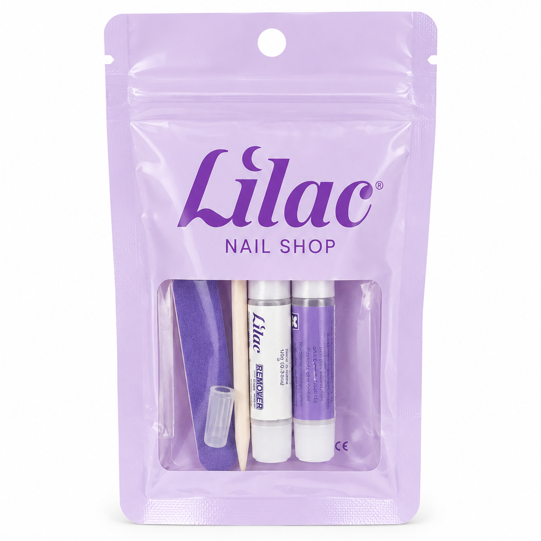 LILAC PRESS ON NAILS TOOL KIT