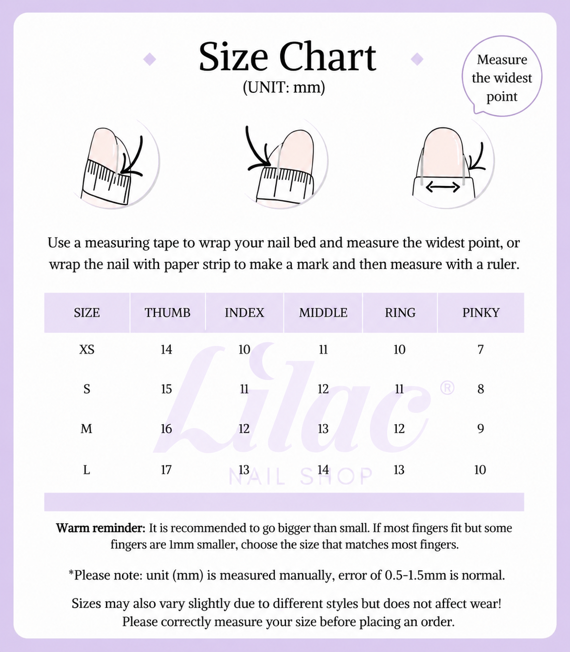 SIZING