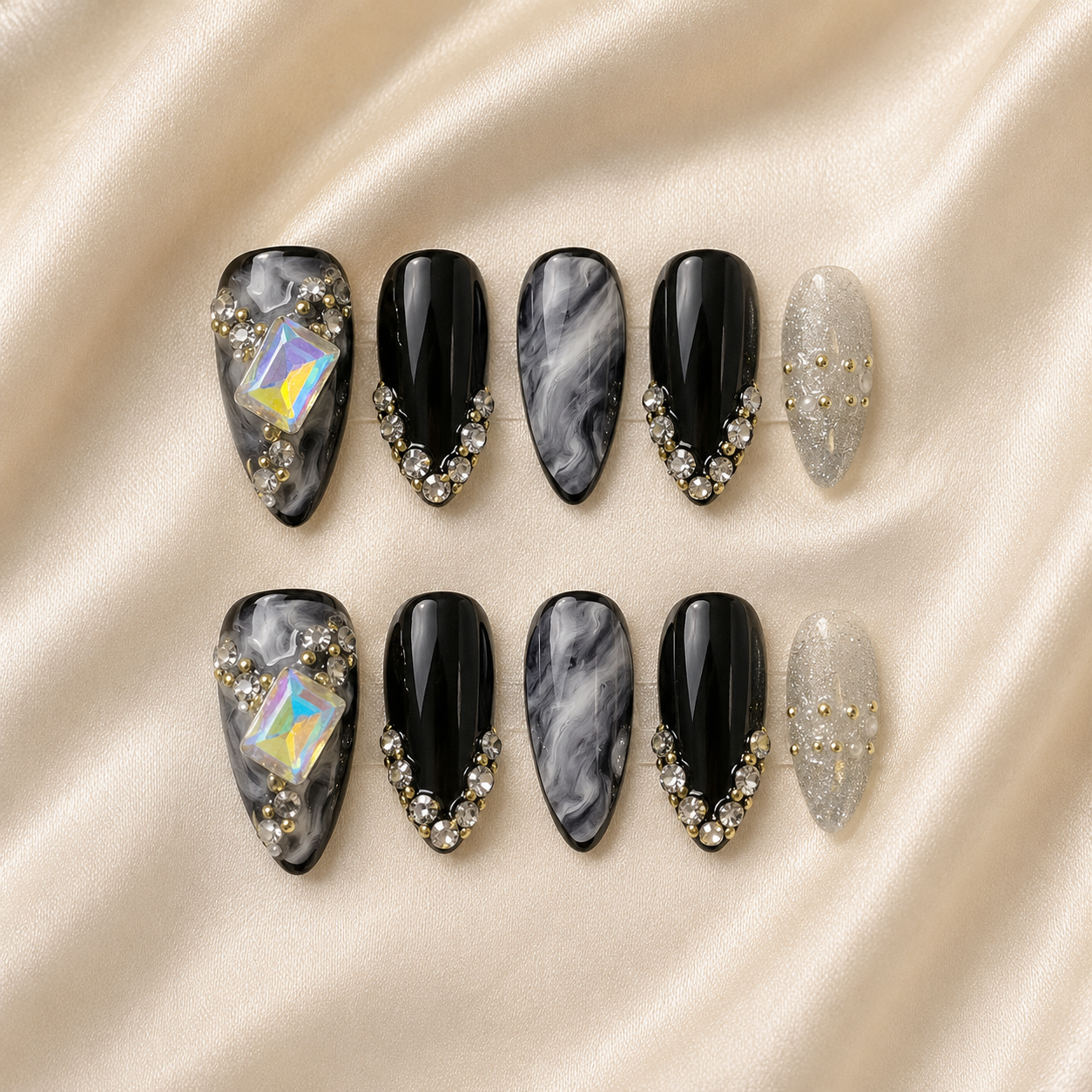 DARK MARBLE BLACK