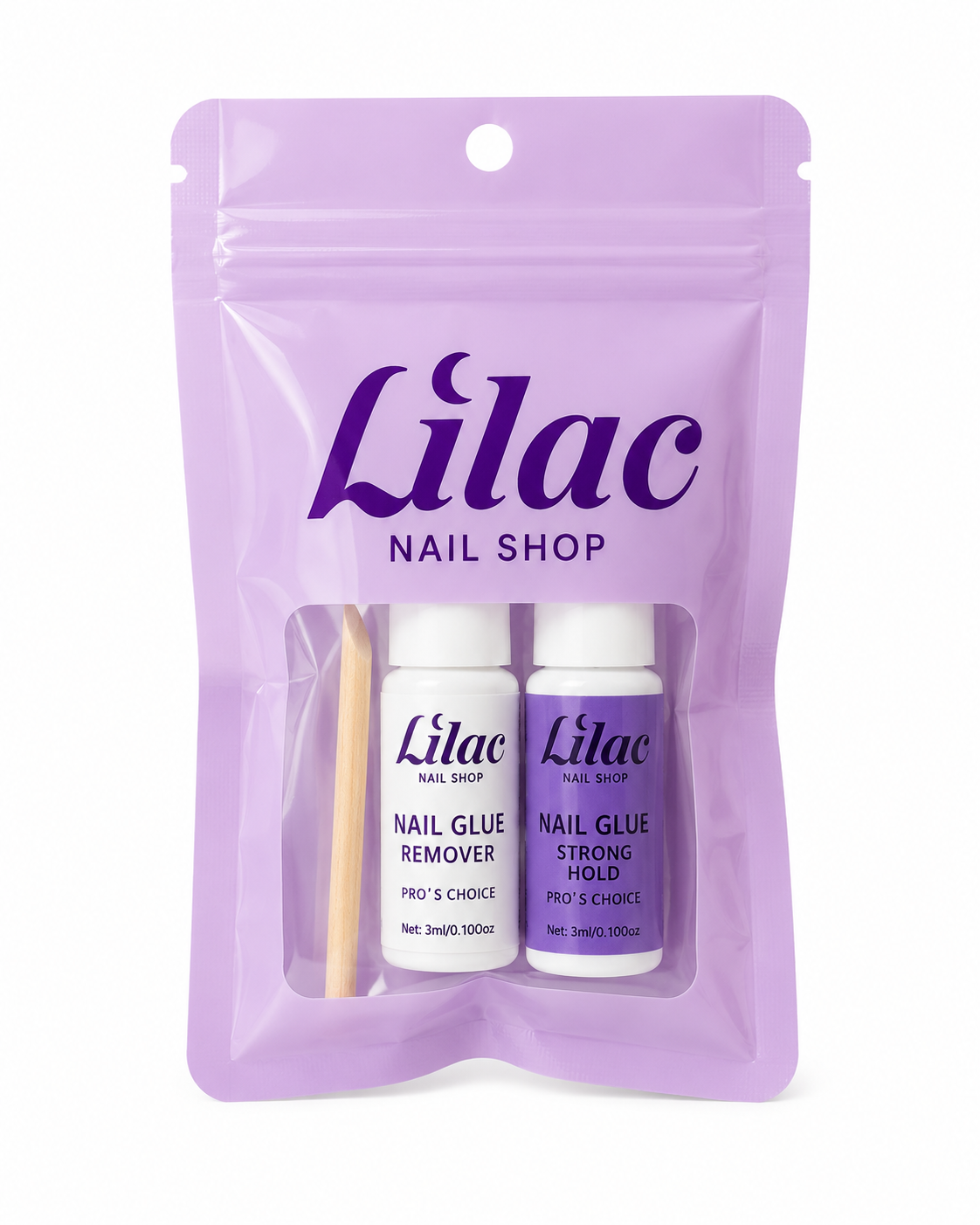 LILAC PRESS ON NAILS TOOL KIT